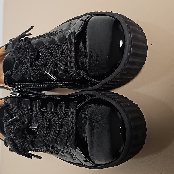 GABOR Women's Low-Top Black Patent Platform Sneakers Size 3½ (160418) - Picture 7 of 14